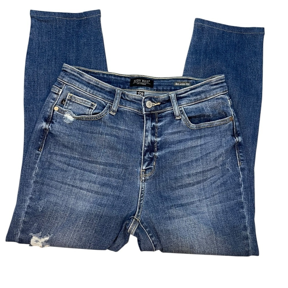 Judy Blue Relaxed Fit Distressed Jeans Size 7/ 28